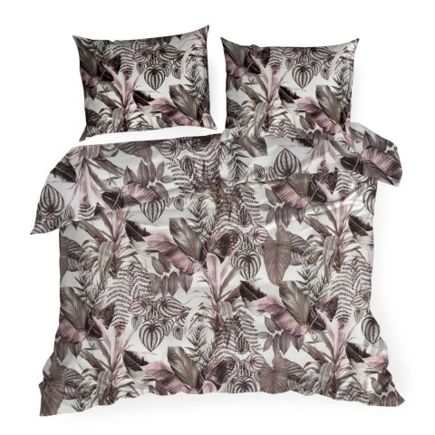 KOMPLET POŚCIELI BAWEŁNIANEJ DAVOS 140 X 200 CM FIOLETOWY