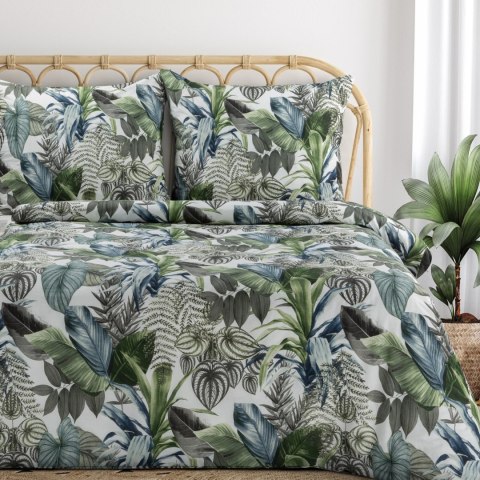 KOMPLET POŚCIELI BAWEŁNIANEJ DAVOS 220 X 200 CM ZIELONY