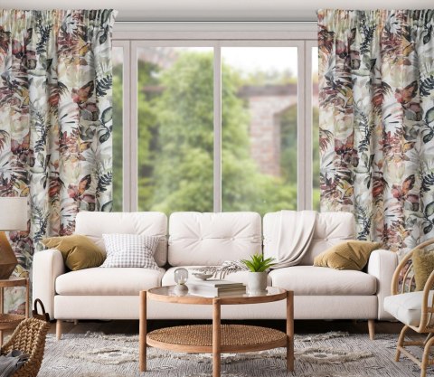 ZASŁONA GOTOWA EUROFIRANY ADELINE NA TAŚMIE 140 X 270 CM BIAŁY