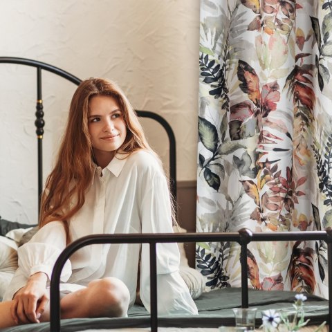 ZASŁONA GOTOWA EUROFIRANY ADELINE NA TAŚMIE 140 X 270 CM BIAŁY