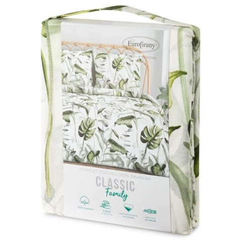 KOMPLET POŚCIELI BAWEŁNIANEJ ELLEN 160 X 200 CM ZIELONY