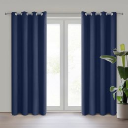 ZASŁONA   GOTOWA EUROFIRANY LOGAN 135 X 270 CM GRANATOWY