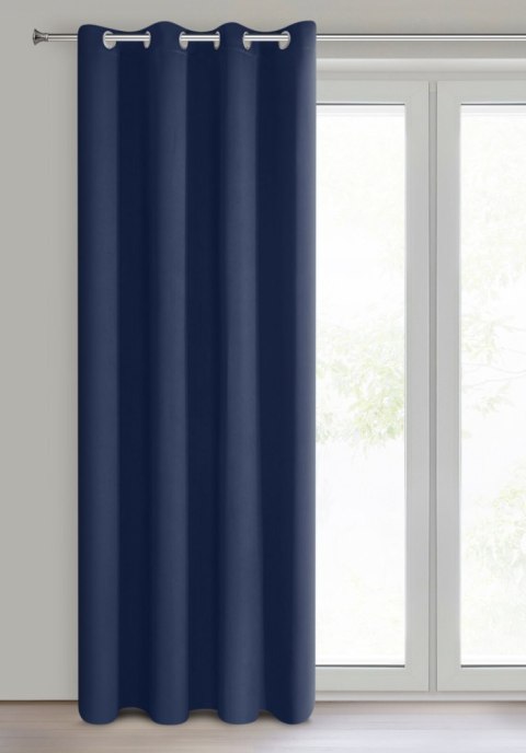 ZASŁONA   GOTOWA EUROFIRANY LOGAN 135 X 270 CM GRANATOWY