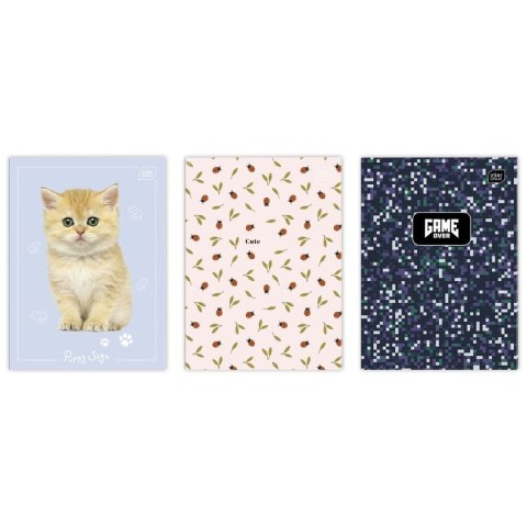 Zeszyt A4 32k. linia podwójna 70g UV INTERDRUK