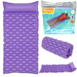 Bestway Dmuchany materac do pływania rulon fioletowy 44020F