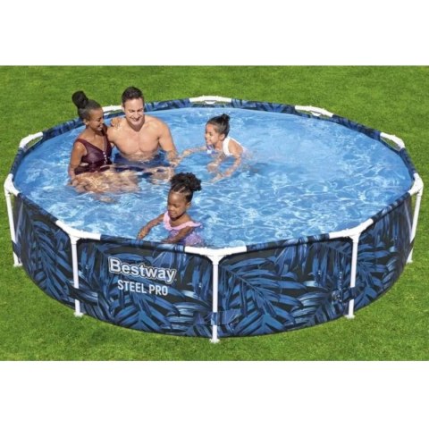 Basen stelażowy ogrodowy okrągły 305 x 66cm Bestway 56985