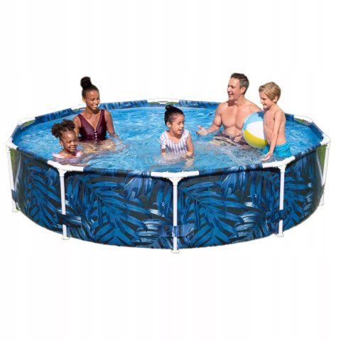 Basen stelażowy ogrodowy okrągły 305 x 66cm Bestway 56985