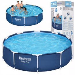 Basen stelażowy ogrodowy okrągły 305 x 76cm Bestway 56677
