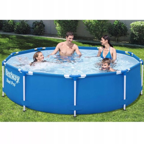 Basen stelażowy z pompą flirtującą ogrodowy okrągły Bestway 56679