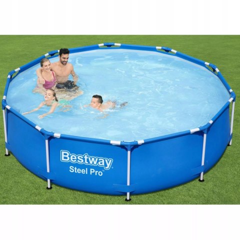 Basen stelażowy z pompą flirtującą ogrodowy okrągły Bestway 56679