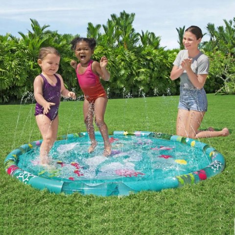 Brodzik letnia mata wodna fontanna 165cm zraszacz ślizgawka Bestway 52487