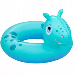 Kółko koło dmuchane do pływania 3-6 lat niebieski hipopotam Bestway 36464N