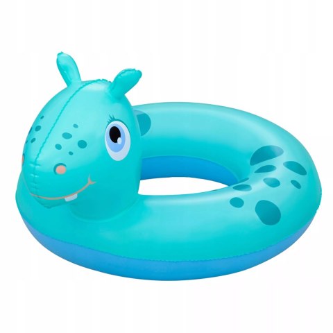 Kółko koło dmuchane do pływania 3-6 lat niebieski hipopotam Bestway 36464N