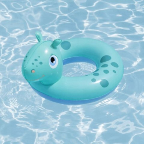 Kółko koło dmuchane do pływania 3-6 lat niebieski hipopotam Bestway 36464N