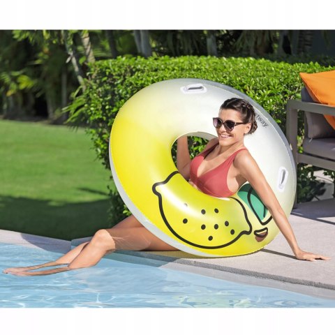Koło nadmuchiwane do pływania cytrynka 100kg Bestway 36448