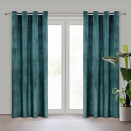 ZASŁONA EUROFIRANY GOTOWA MELANIE 140 X 270 CM CIEMNONIEBIESKI