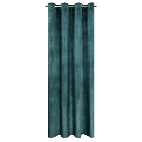 ZASŁONA EUROFIRANY GOTOWA MELANIE 140 X 270 CM CIEMNONIEBIESKI