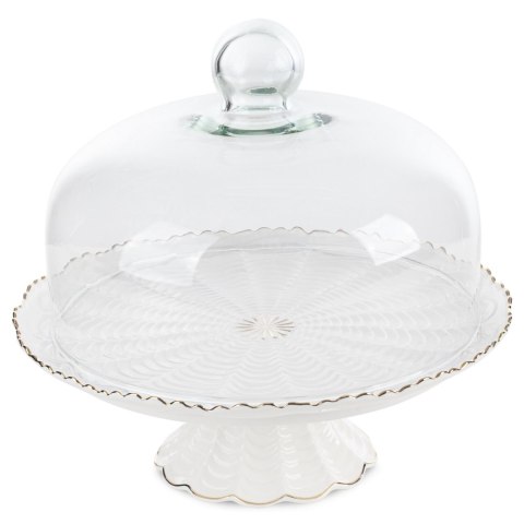 PATERA EUROFIRANY DEKORACYJNA GAIA (08) 30 X 30 X 27 CM KREMOWY