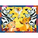 Puzzle 4w1Król Lew Disney Odważny król lew 4+ Trefl 34653