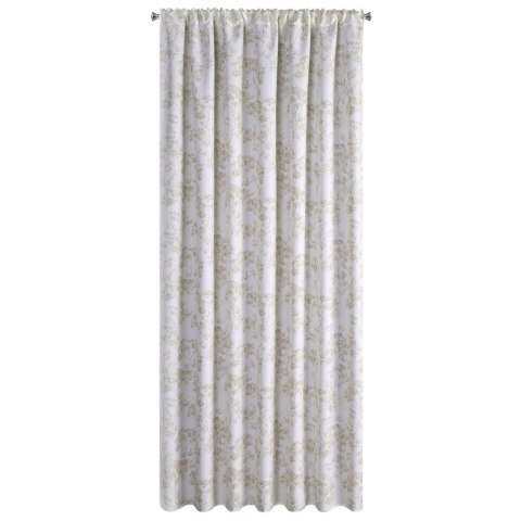 ZASŁONA EUROFIRANY GOTOWA GARDEN 12 NA TAŚMIE 155 X 200 CM KREMOWY