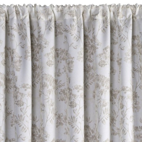 ZASŁONA EUROFIRANY GOTOWA GARDEN 12 NA TAŚMIE 155 X 200 CM KREMOWY