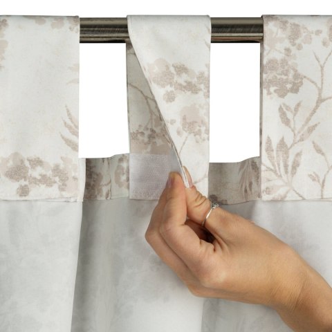 ZASŁONA EUROFIRANY GOTOWA GARDEN 12 NA TAŚMIE 155 X 200 CM KREMOWY