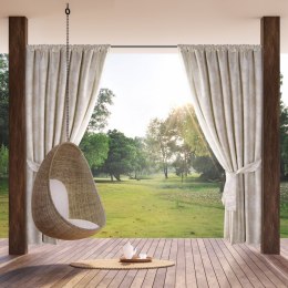 ZASŁONA EUROFIRANY GOTOWA GARDEN 15 NA TAŚMIE 155 X 200 CM PUDROWY