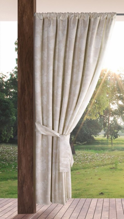ZASŁONA EUROFIRANY GOTOWA GARDEN 15 NA TAŚMIE 155 X 200 CM PUDROWY