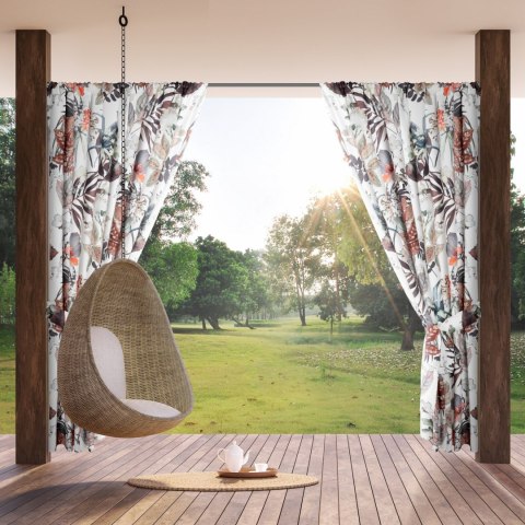 ZASŁONA EUROFIRANY GOTOWA GARDEN 21 NA TAŚMIE 155 X 200 CM BIAŁY