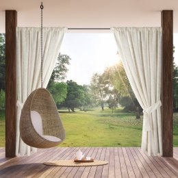 ZASŁONA EUROFIRANY GOTOWA GARDEN 3 NA TAŚMIE 155 X 200 CM BIAŁY