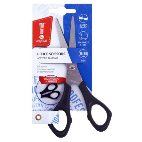 Nożyczki biurowe MemoBe czarne 13,75cm MN100-00