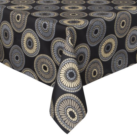 OBRUS GARDEN 140 X 220 CM CZARNY