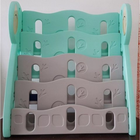 REGAŁ MONTESSORI NA KSIĄŻKI PÓŁKA SZAFKA POKÓJ DZIECIĘCY ŻYRAFKA ZIELONY Z33