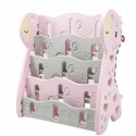 REGAŁ MONTESSORI NA KSIĄŻKI PÓŁKA SZAFKA ORGANIZER POKÓJ DZIECIĘCY ŻYRAFKA RÓŻOWY Z33R