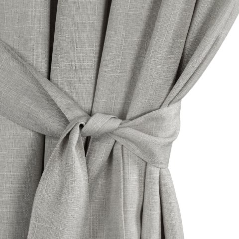 ZASŁONA GOTOWA GARDEN NA SZELKACH 155 X 220 CM SREBRNY