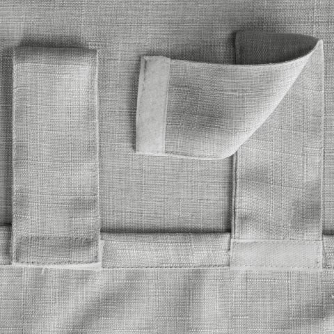 ZASŁONA GOTOWA GARDEN NA SZELKACH 155 X 220 CM SREBRNY