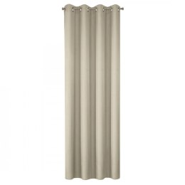 ZASŁONA GOTOWA EUROFIRANY RITA 140 X 250 CM CIEMNOBEŻOWY