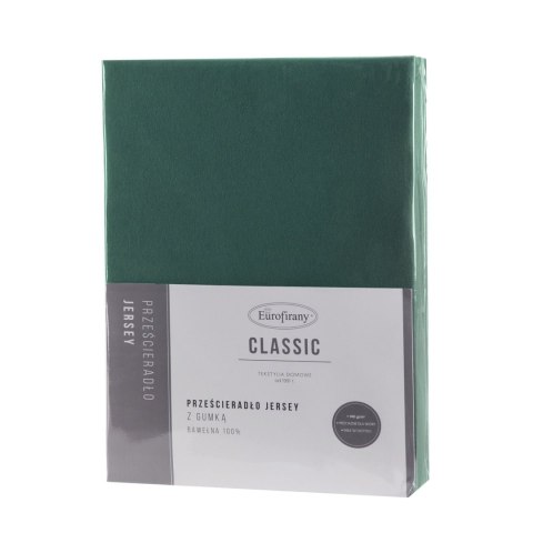 PRZEŚCIERADŁO JERSEY3 120 X 200 X 25 CM CIEMNOZIELONY