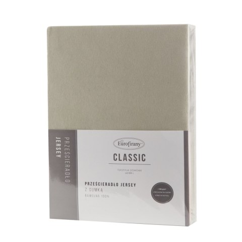 PRZEŚCIERADŁO JERSEY3 140 X 200 X 30 CM BEŻOWY