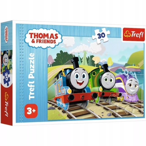 Puzzle 30 el. Tomek i Przyjaciele Radosny Tomek 3+ Trefl 18294