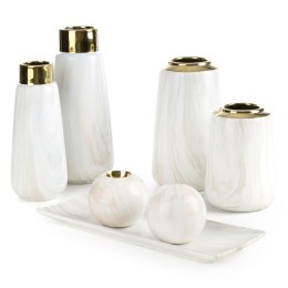 WAZON DEKORACYJNY EUROFIRANY ALIANA (03) 14 X 14 X 31 CM BEŻOWY