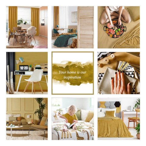 ZASŁONA GOTOWA CARLO NA TAŚMIE 130 X 300 CM MIODOWY