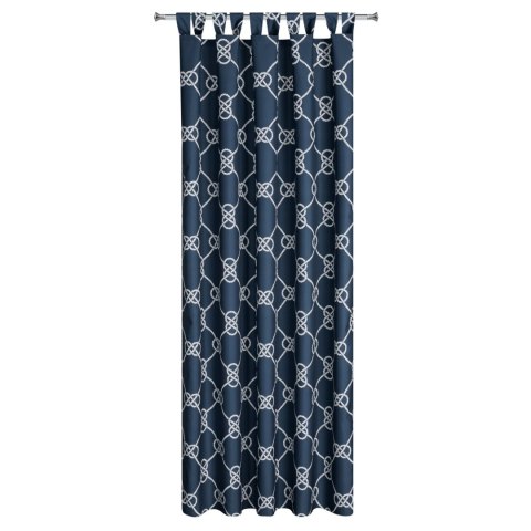 ZASŁONA GOTOWA GARDEN 14 NA SZELKACH 155 X 220 CM GRANATOWY