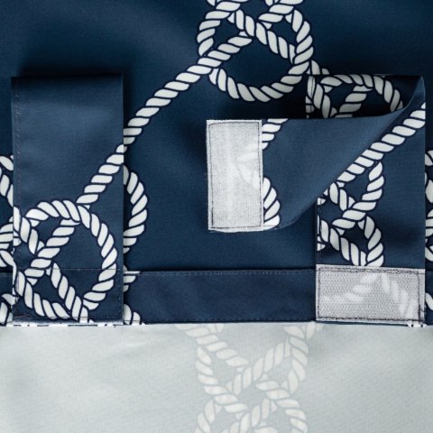 ZASŁONA GOTOWA GARDEN 14 NA SZELKACH 155 X 220 CM GRANATOWY