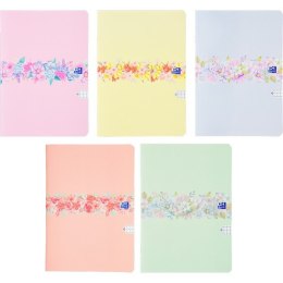 Zeszyt_Oxford Flowers A4 60 kartek kratka 5x5 mm Mix 400181451