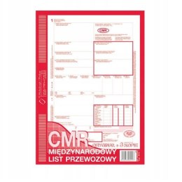 800-1 CMR Międzynarodowy list przewozowy (1+3), A4 80 kartek, MICHALCZYK&PROKOP