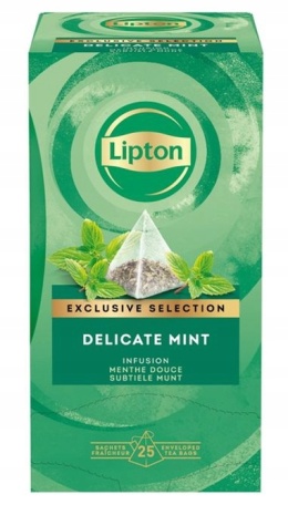 Herbata LIPTON PIRAMID MIĘTA Exclusive Selection 25 kopert