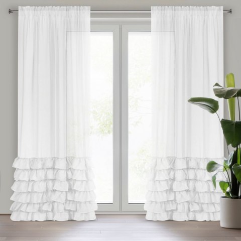 FIRANA GOTOWA DOLLY NA TAŚMIE 140 X 250 CM BIAŁY