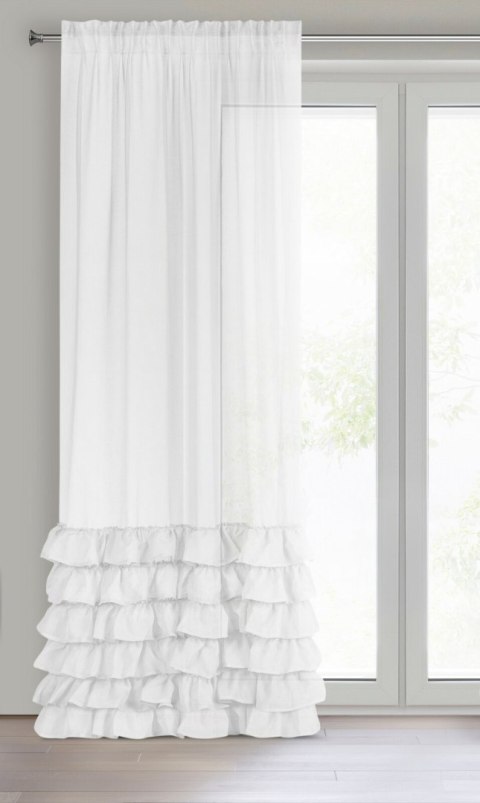 FIRANA GOTOWA DOLLY NA TAŚMIE 140 X 250 CM BIAŁY