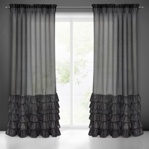 FIRANA GOTOWA DOLLY NA TAŚMIE 140 X 250 CM CZARNY